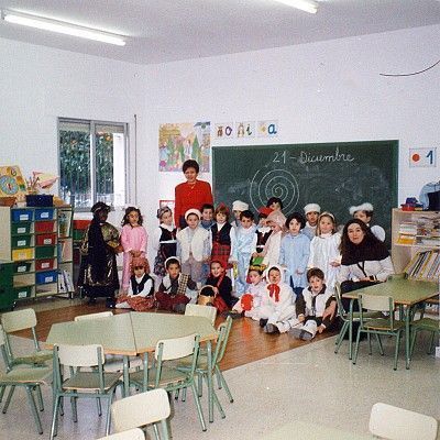 En la escuela CP Ciudad Jardín, 1998